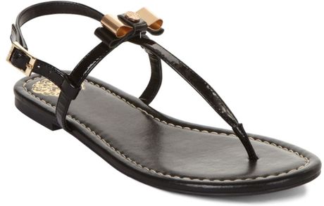 Vince Camuto Malinda Flat Thong Sandals in Black | Lyst