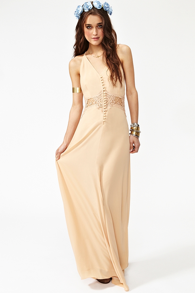 nasty gal square with me maxi dress