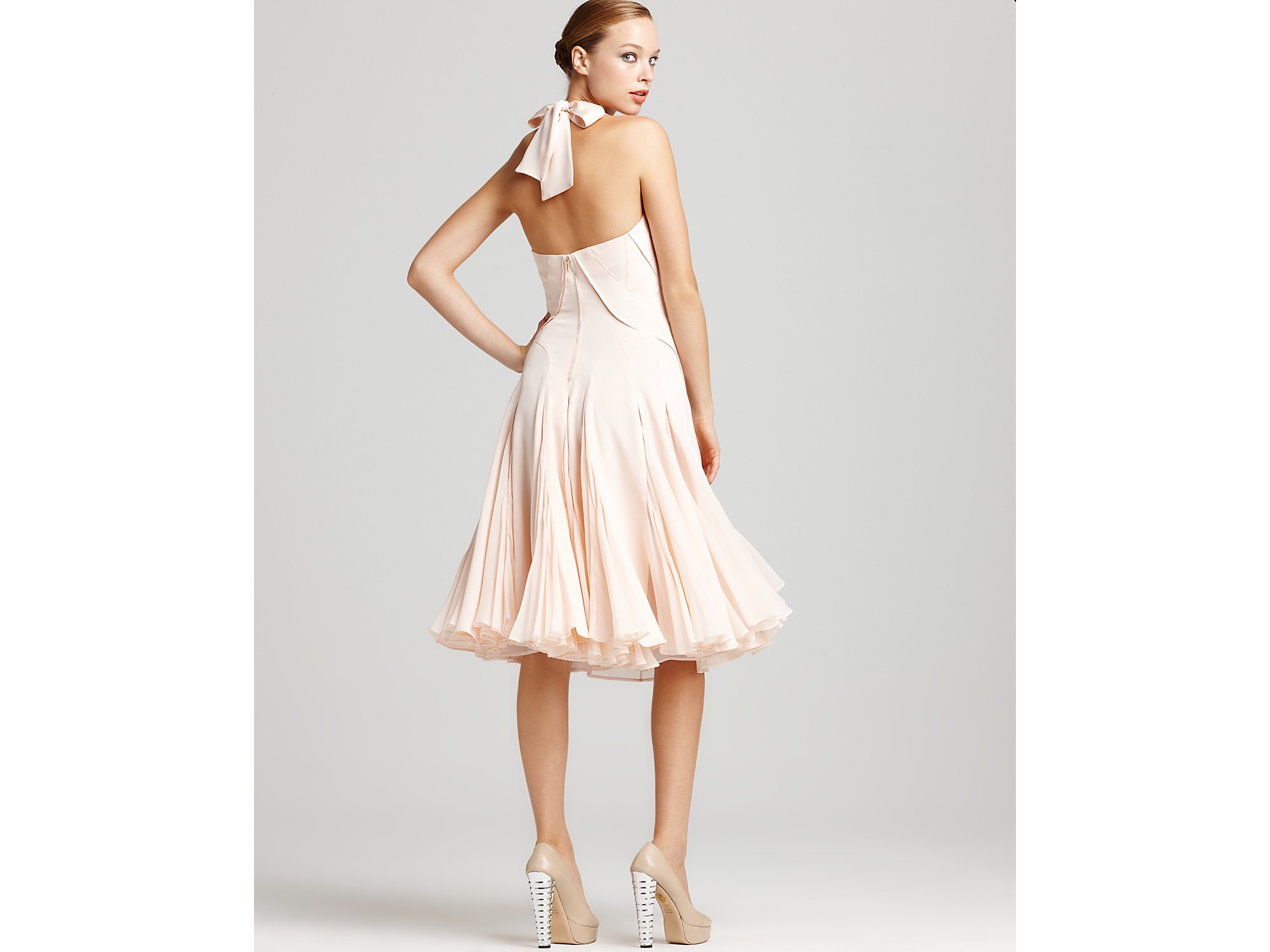zac posen pink gown