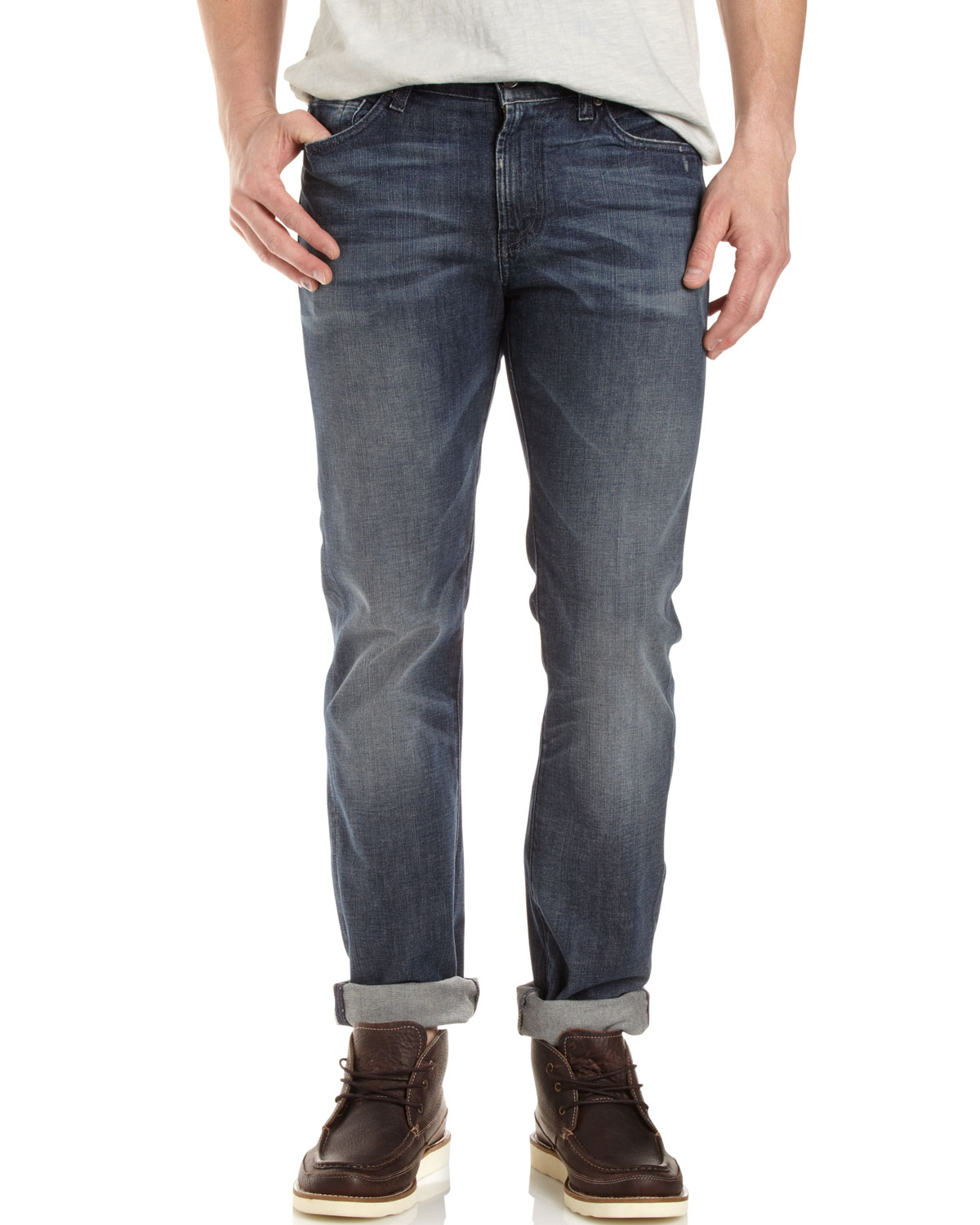 7 for all mankind Slimmy Jeans in Blue for Men | Lyst