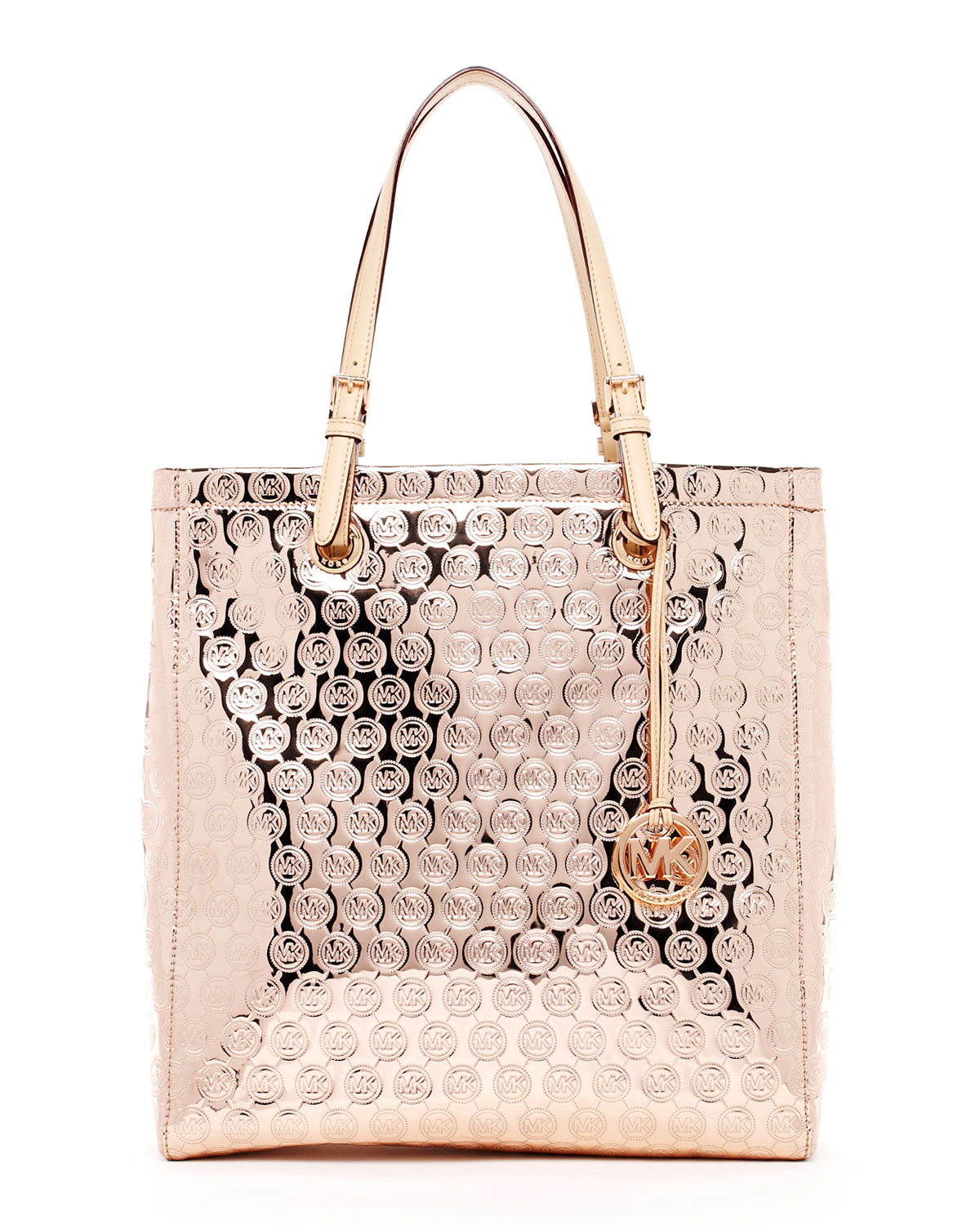 Lyst Michael Kors Jet Set Monogram North South Item Tote Gallery
