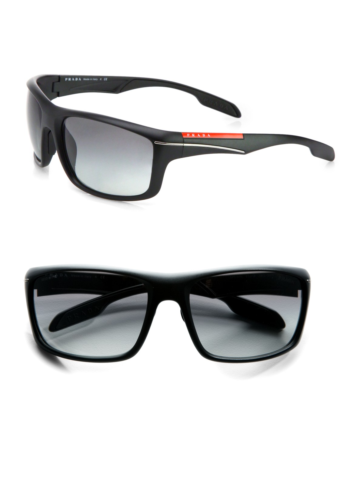 Prada Sport Wrap Sunglasses In Black For Men Lyst 