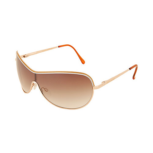 Steve Madden Aviator Sunglasses in Gold | Lyst