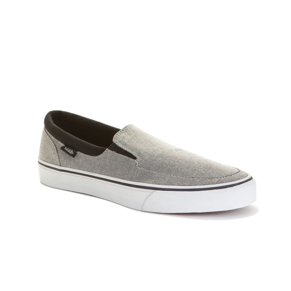 Vans Birch Vulc Slip On Sneakers in Gray for Men (dark grey/black) | Lyst