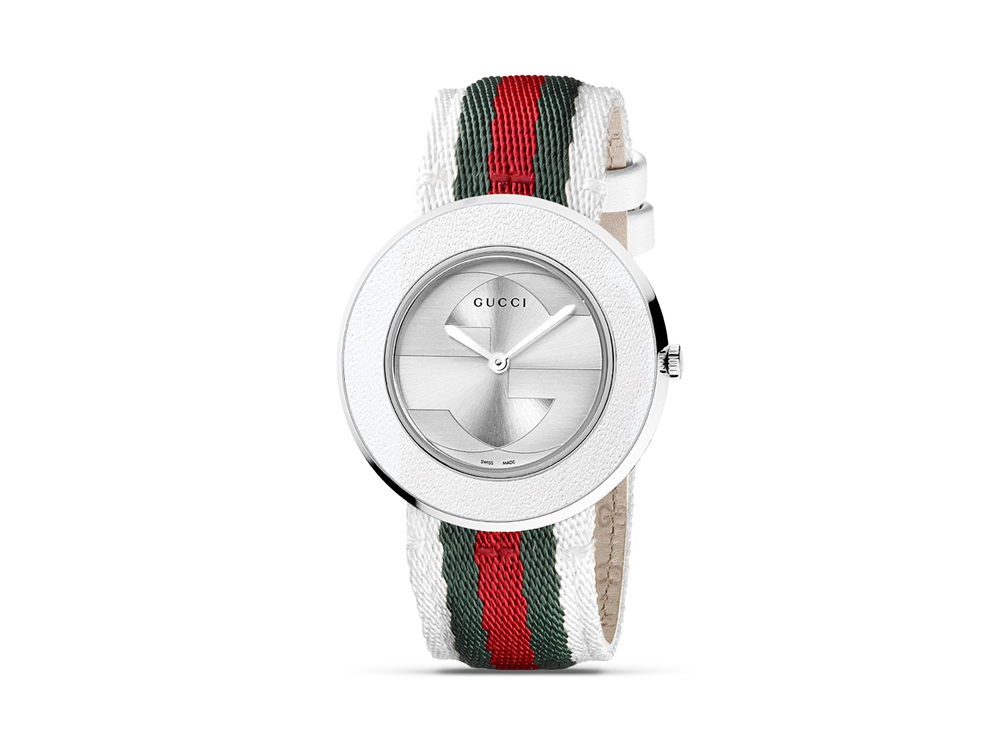 Lyst - Gucci U-play Stainless Steel & Nylon Watch in Red