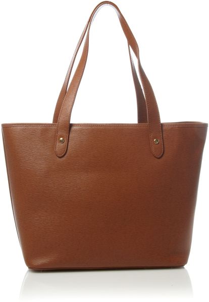 Lauren By Ralph Lauren Large Tan Newbury Tote Bag in Brown (tan) | Lyst