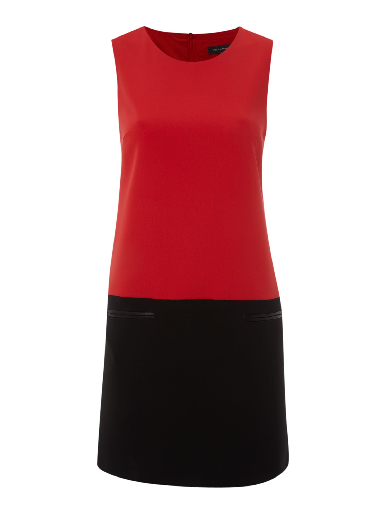 Pied A Terre Colour Block Dress in Black (tomato) | Lyst