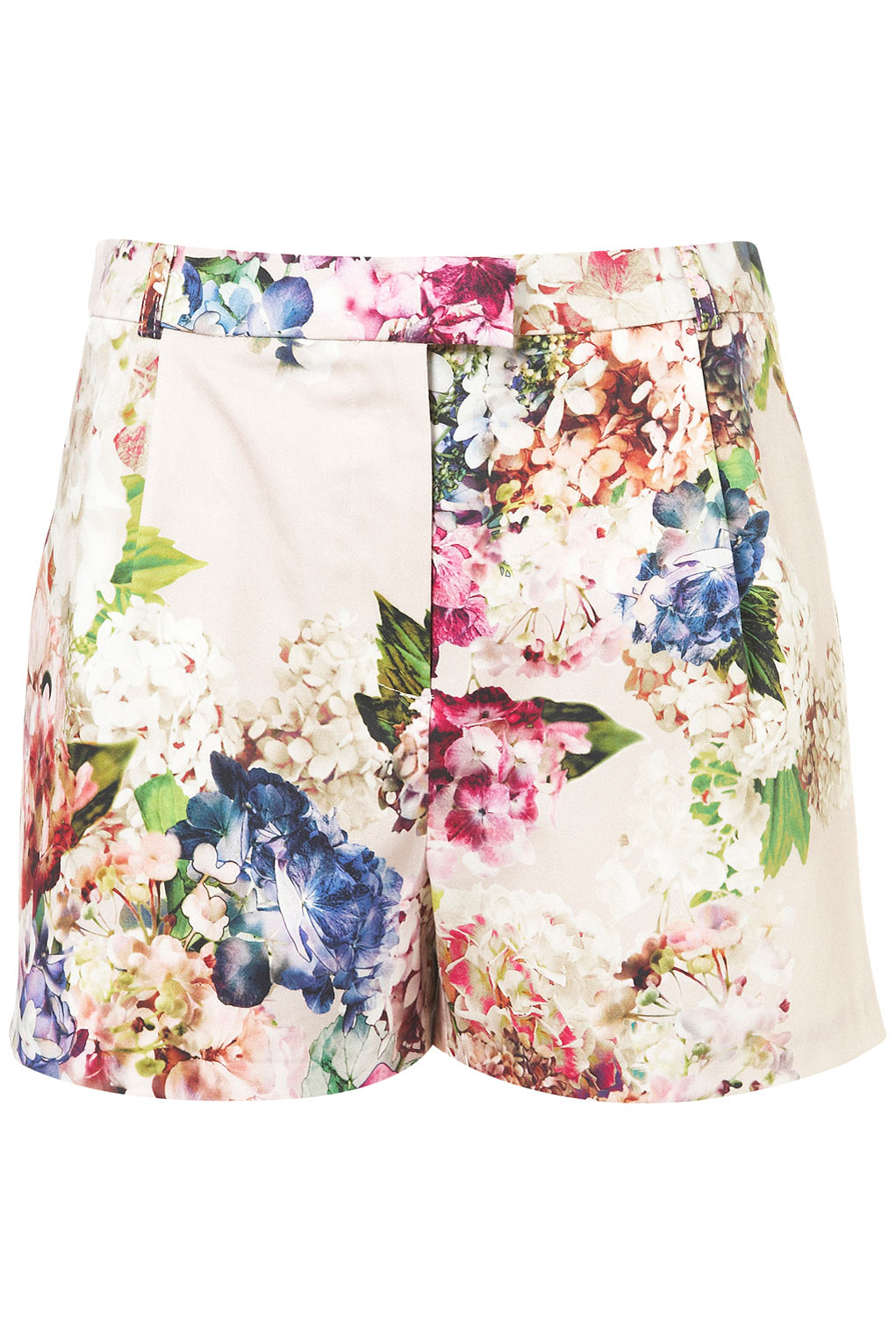 Lyst - Topshop Coord Floral Print Shorts