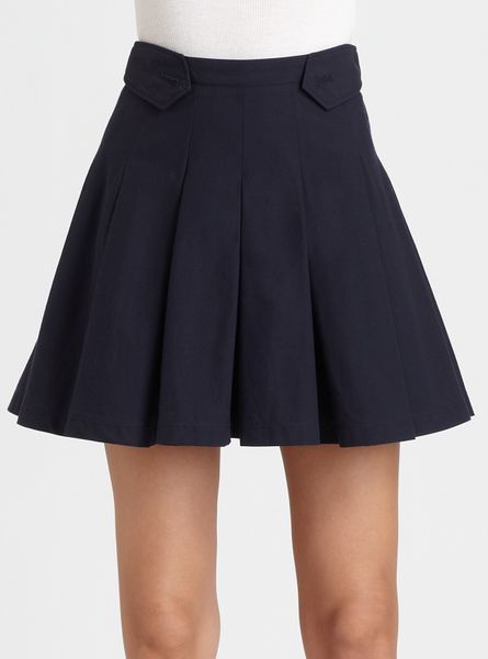 Boy By Band Of Outsiders Cheerleader Skirt in Blue | Lyst