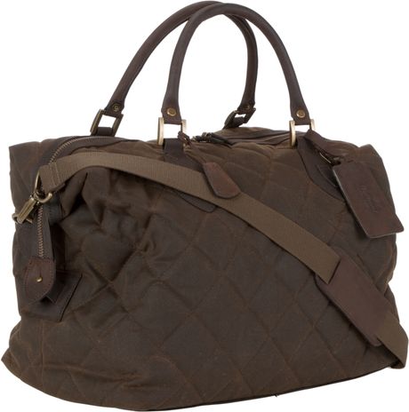 Barbour Quilted Wax Explorer Holdall in Green for Men (olive) | Lyst