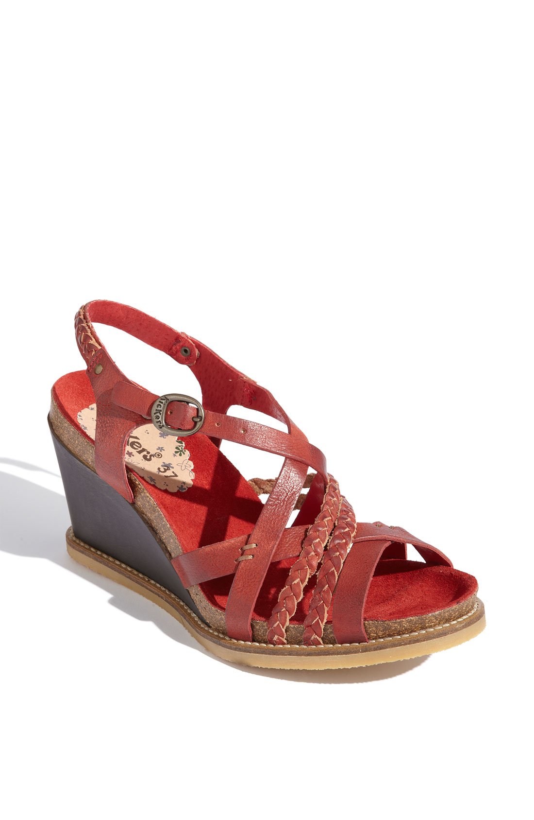 Kickers Ufeel Sandal in Red (dark red) | Lyst