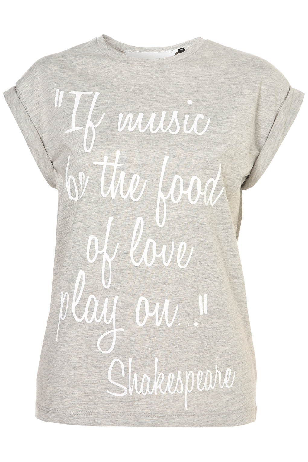 Topshop Love Tee By Tee and Cake in Gray  Lyst