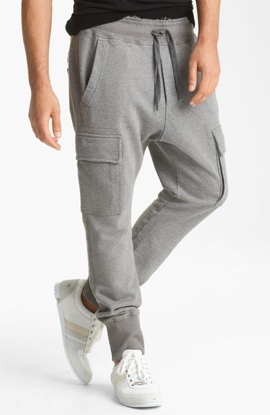 Dolce & Gabbana Cargo Sweatpants in Gray for Men (grey) | Lyst