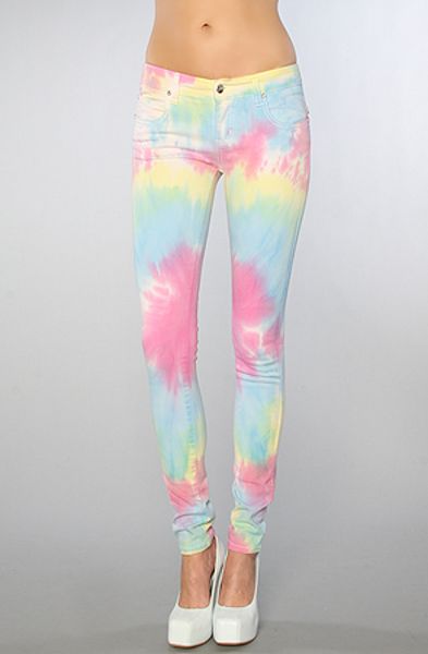Tripp Nyc The Rainbow Tie Dye Jean in Multicolor | Lyst