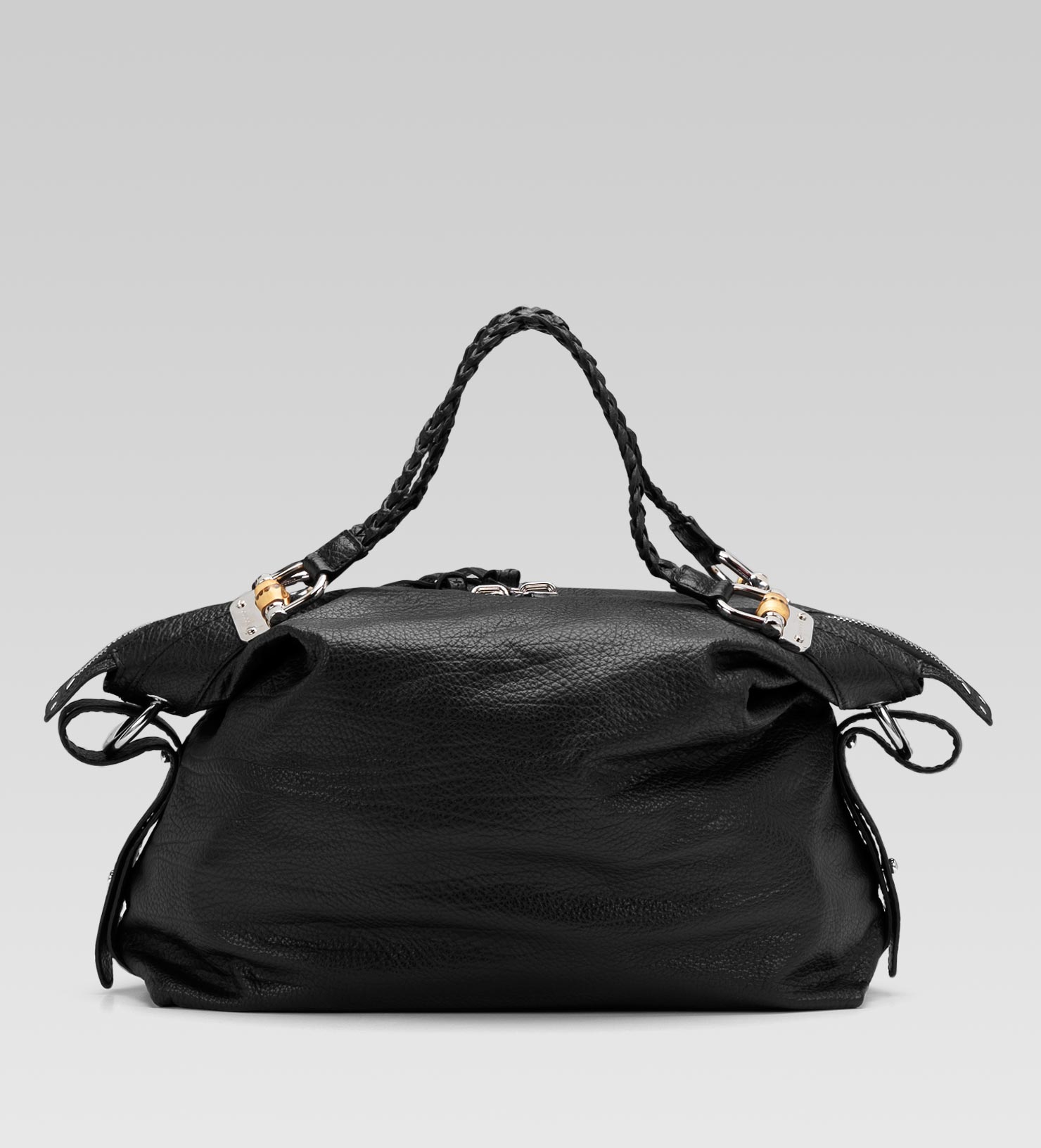Lyst - Gucci Bamboo Bar Large Shoulder Bag with Tassels and Bamboo ...