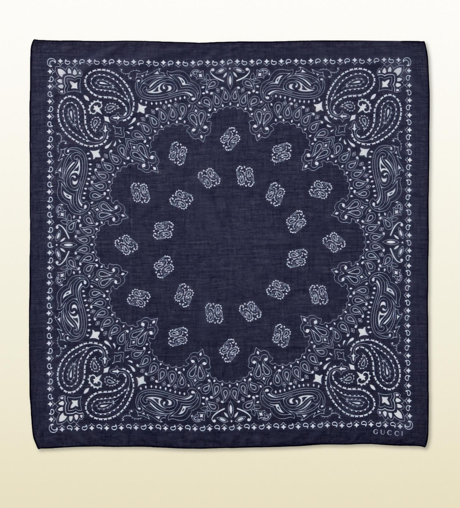 Gucci Bandana Patch Print Carré in Blue for Men (midnight) | Lyst