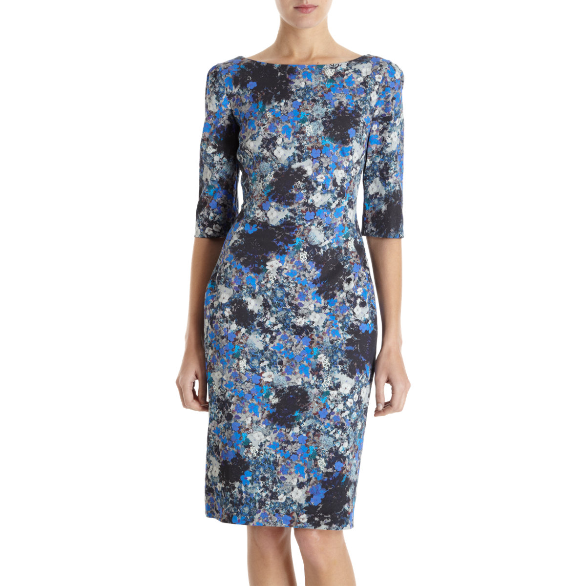 Erdem Cecile Dress in Blue (floral) | Lyst