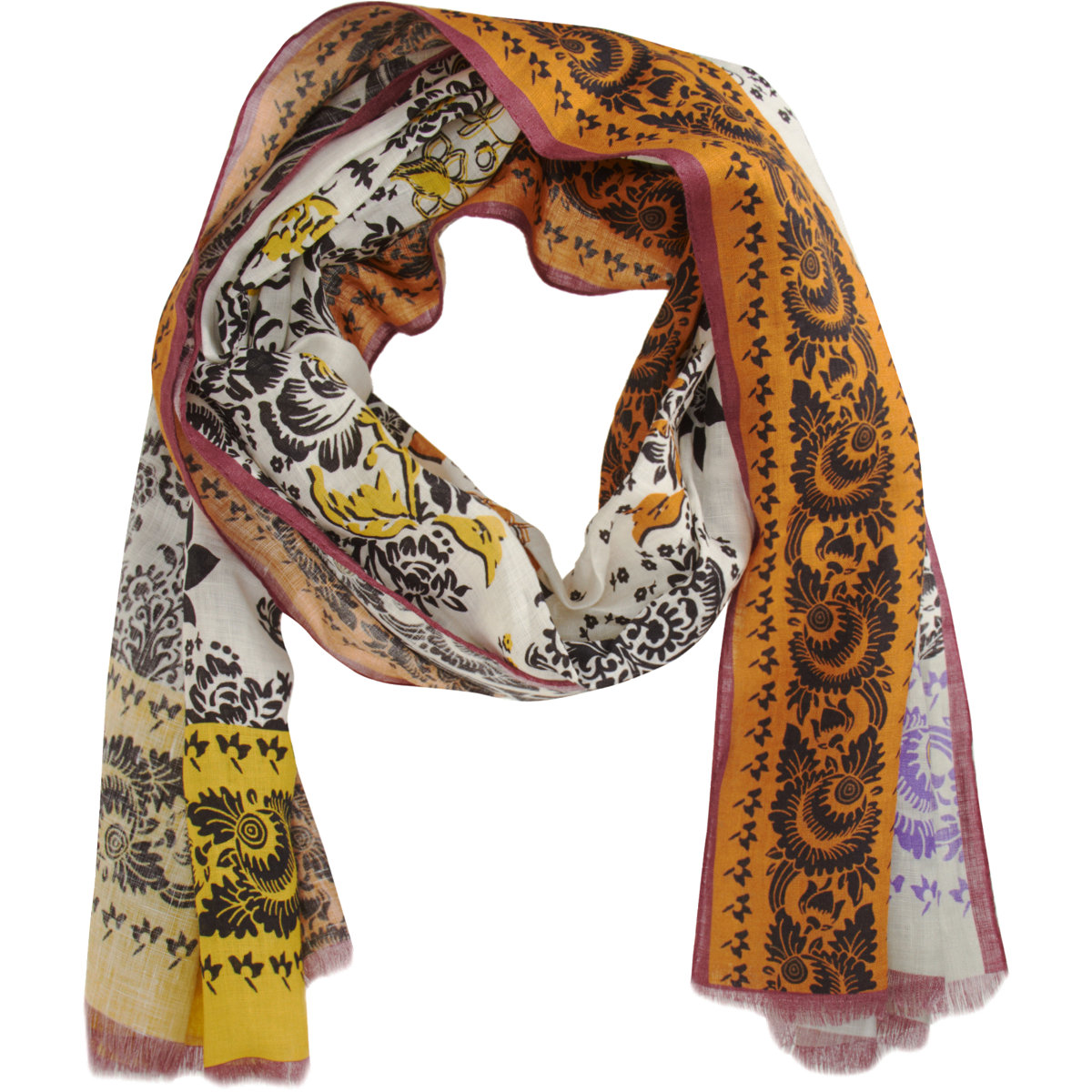 Etro Paisley Scarf in Multicolor for Men (white) | Lyst