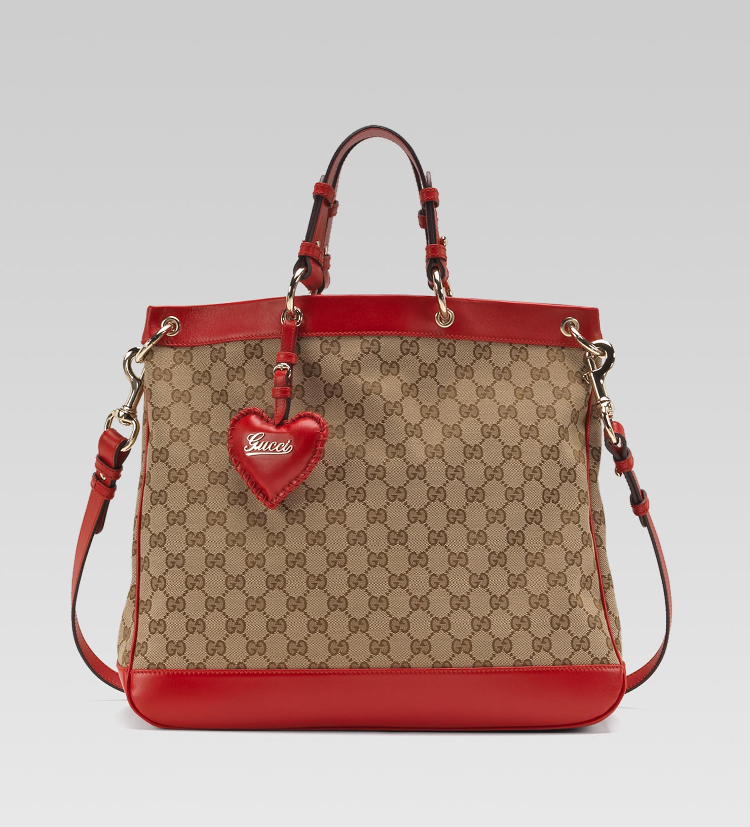 Lyst - Gucci Valentine Bag with Hand Stitched Heartshaped ...