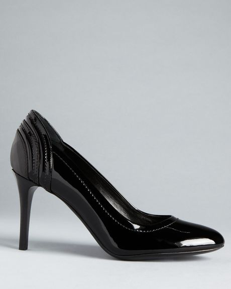 Burberry High Heel Pumps Smoked Check Praver in Black | Lyst