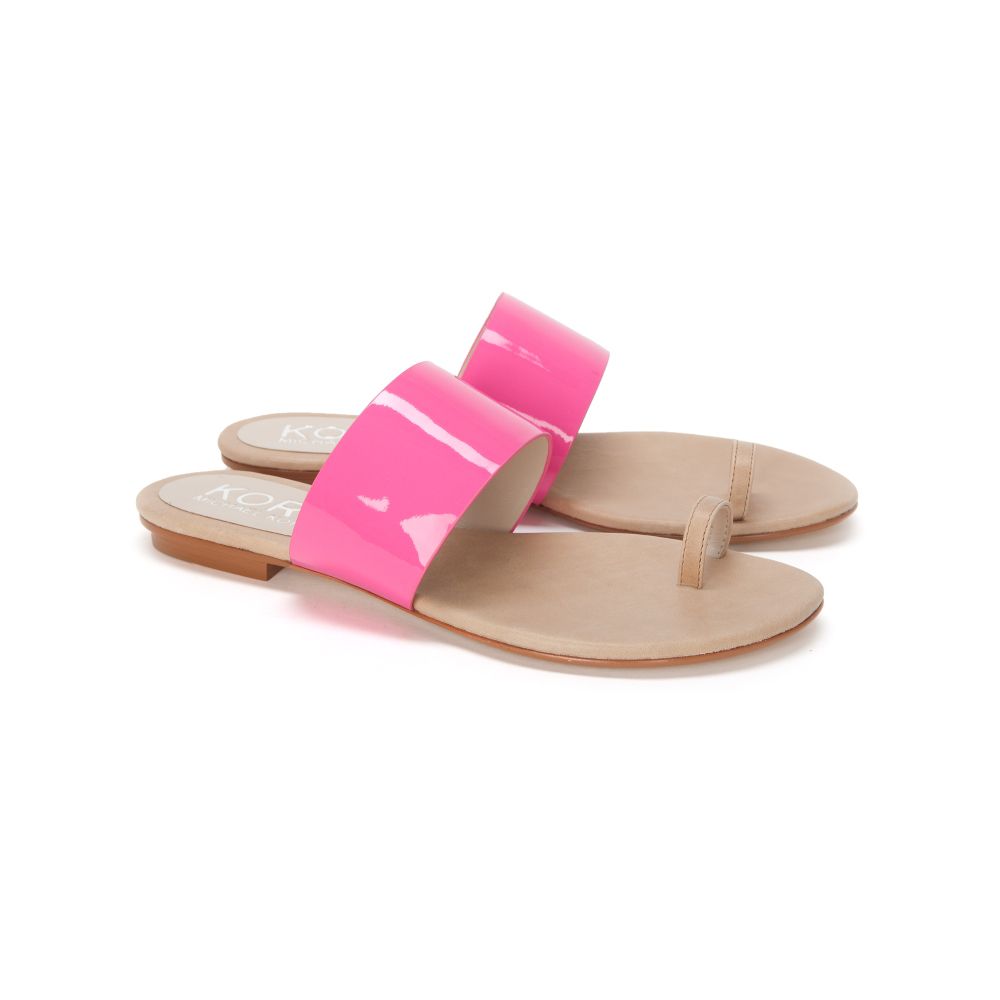 Kors By Michael Kors Exclusive Zen Toe Loop Sandal Hot Pink in Pink ...