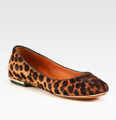 Givenchy Leopard Print Calf Hair Ballet Flats in Brown (leopard) | Lyst
