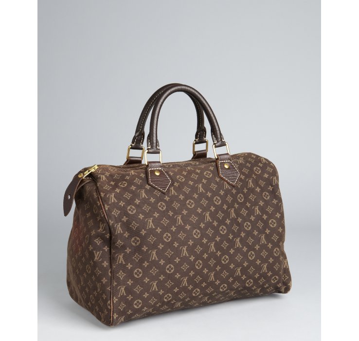 Lyst - Louis Vuitton Brown Monogram Canvas Idylle Speedy 30 Vintage Satchel in Brown