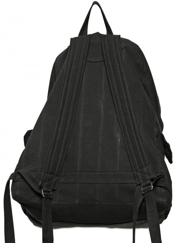 Lyst - Ann Demeulemeester Nappa Cotton Canvas Backpack in Black for Men