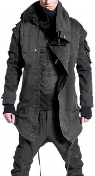 Demobaza Asymmetric Cotton Casual Jacket in Gray for Men (grey) | Lyst