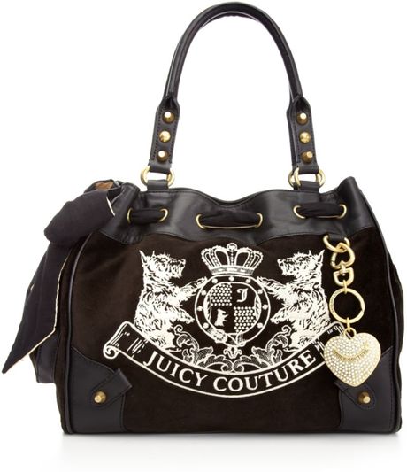 Juicy Couture Scotty Embroidery Daydreamer Bag in Black | Lyst