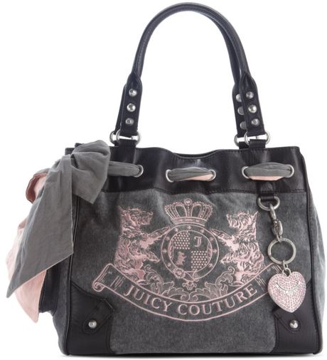 Juicy Couture Scotty Embroidery Daydreamer Bag in Gray (heather ...