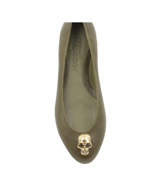 alexander mcqueen flats skull