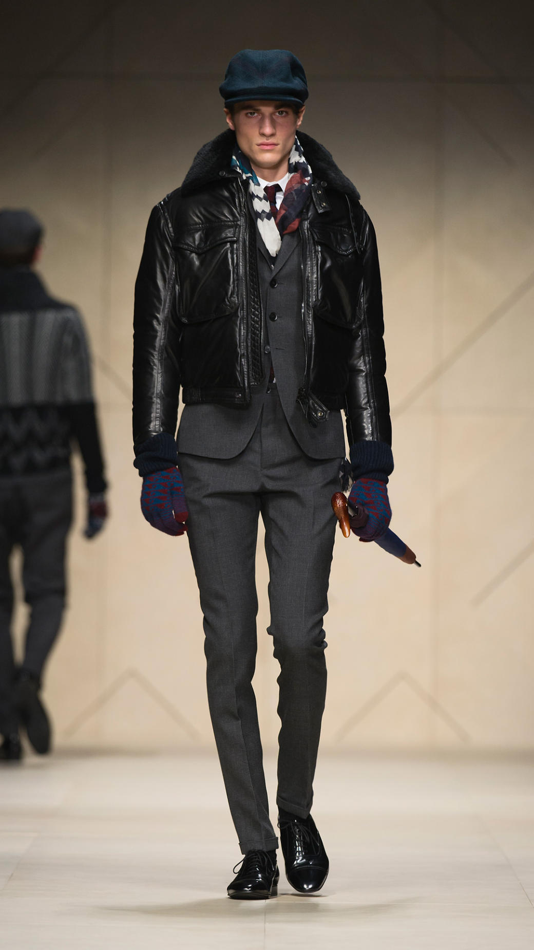 Burberry Prorsum Nappa Leather Er Jacket In Black For Men Lyst Gallery
