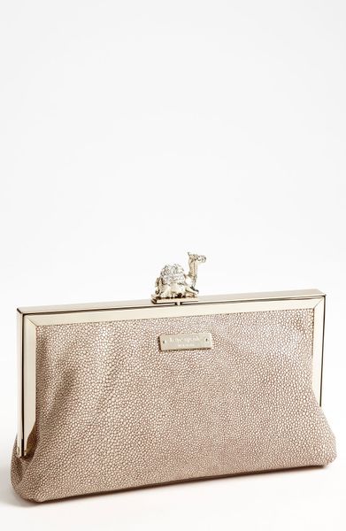 Kate Spade Queen Of The Nile Clutch in Beige (chino) | Lyst