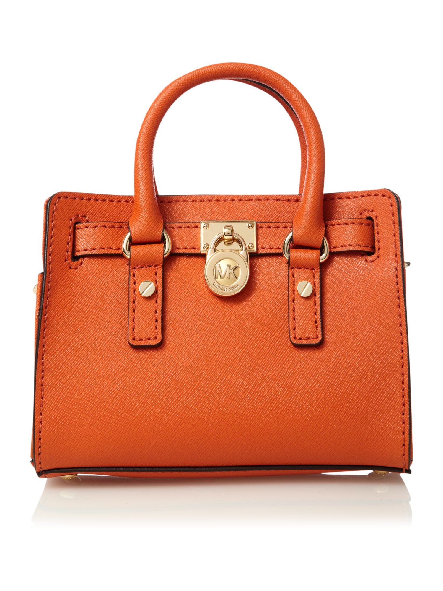 Michael Michael Kors Hamilton Mini Messenger in Orange | Lyst