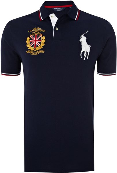 Ralph Lauren Golf The Open Badge Polo Shirt in Blue for Men (navy) | Lyst