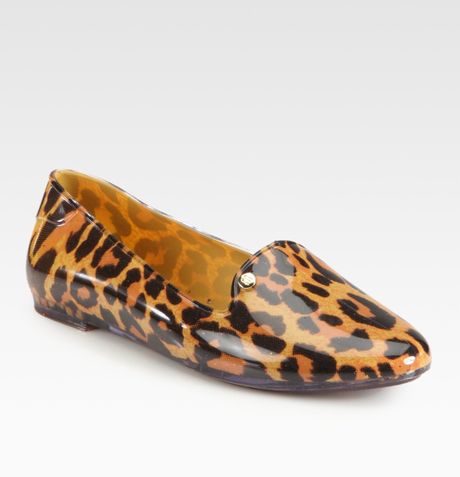 Melissa Leopard Print Smoking Slippers in Animal (leopard) | Lyst