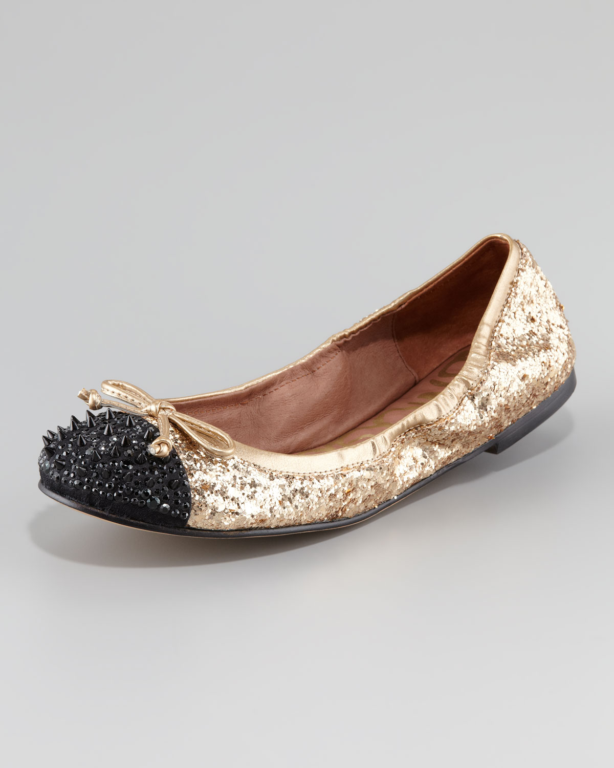 Lyst - Sam Edelman Beatrix Studded Ballerina Flat in Black Gallery