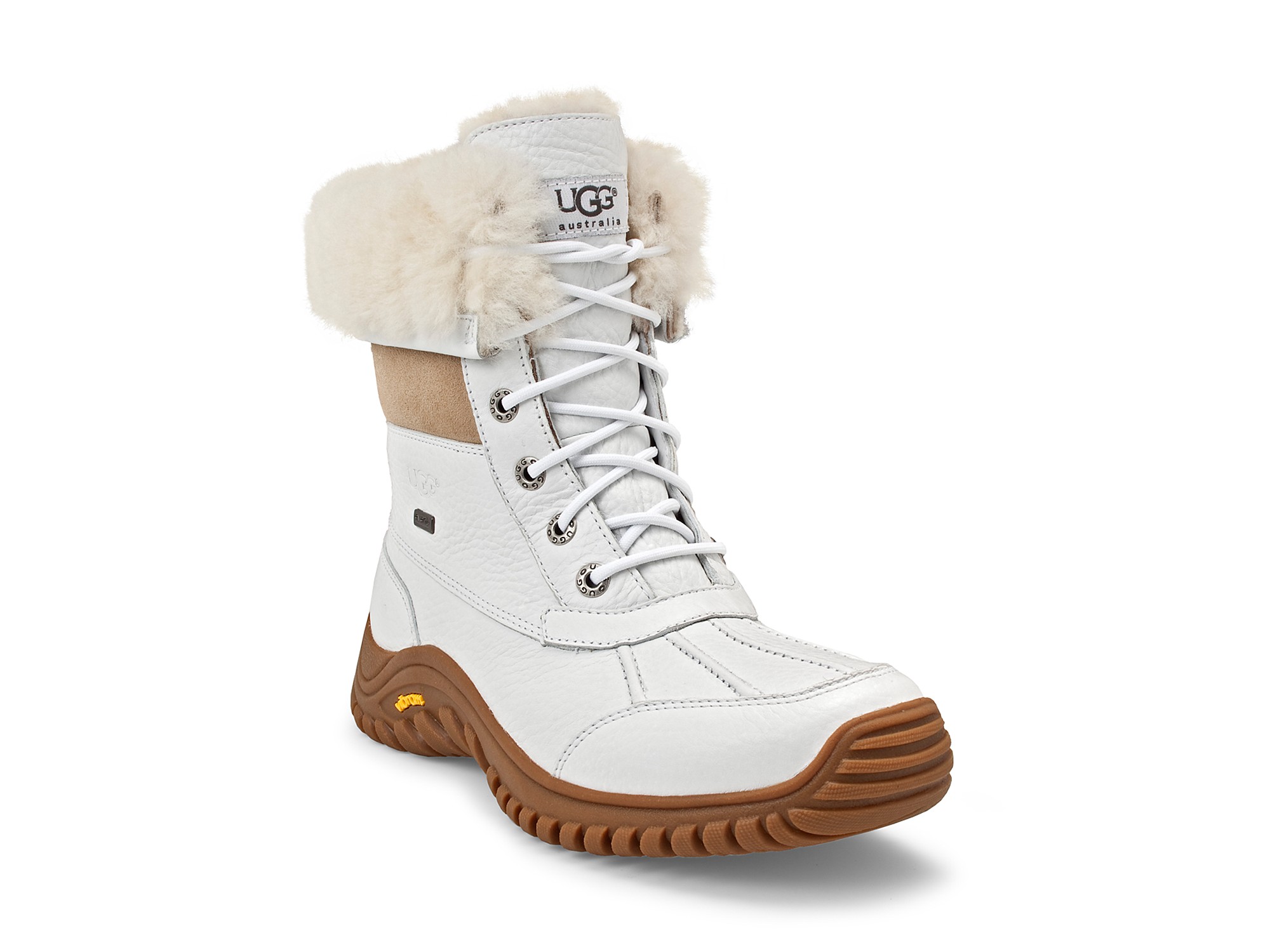 tan and white uggs