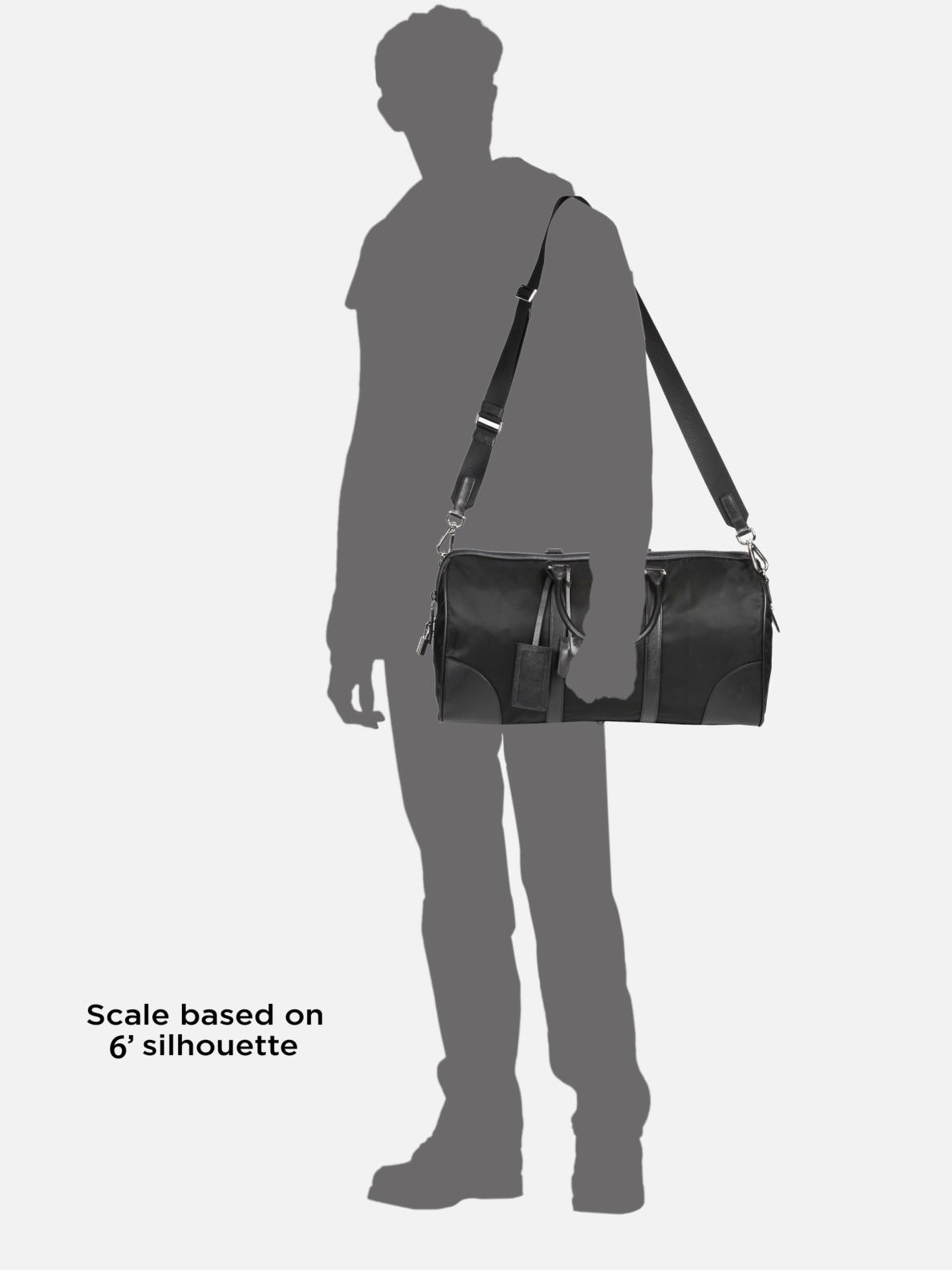 Prada Nylon Duffel Bag in Black for Men | Lyst  