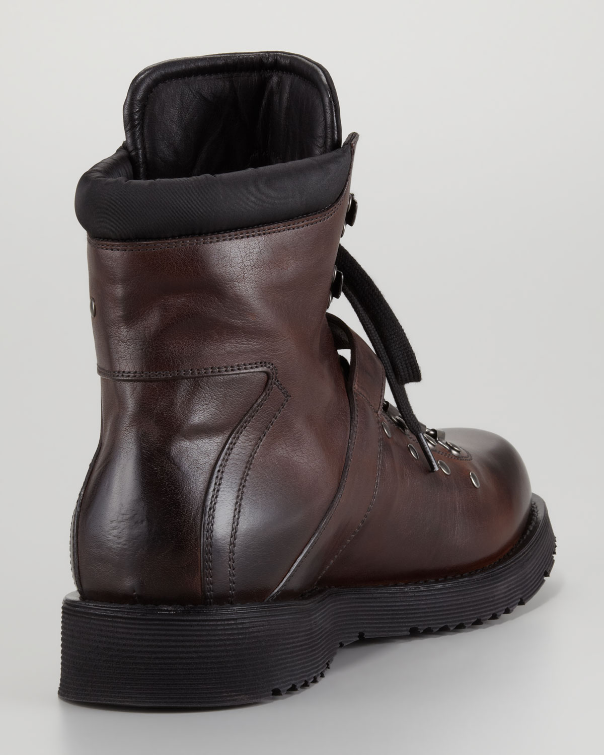 prada canvas hiker boots