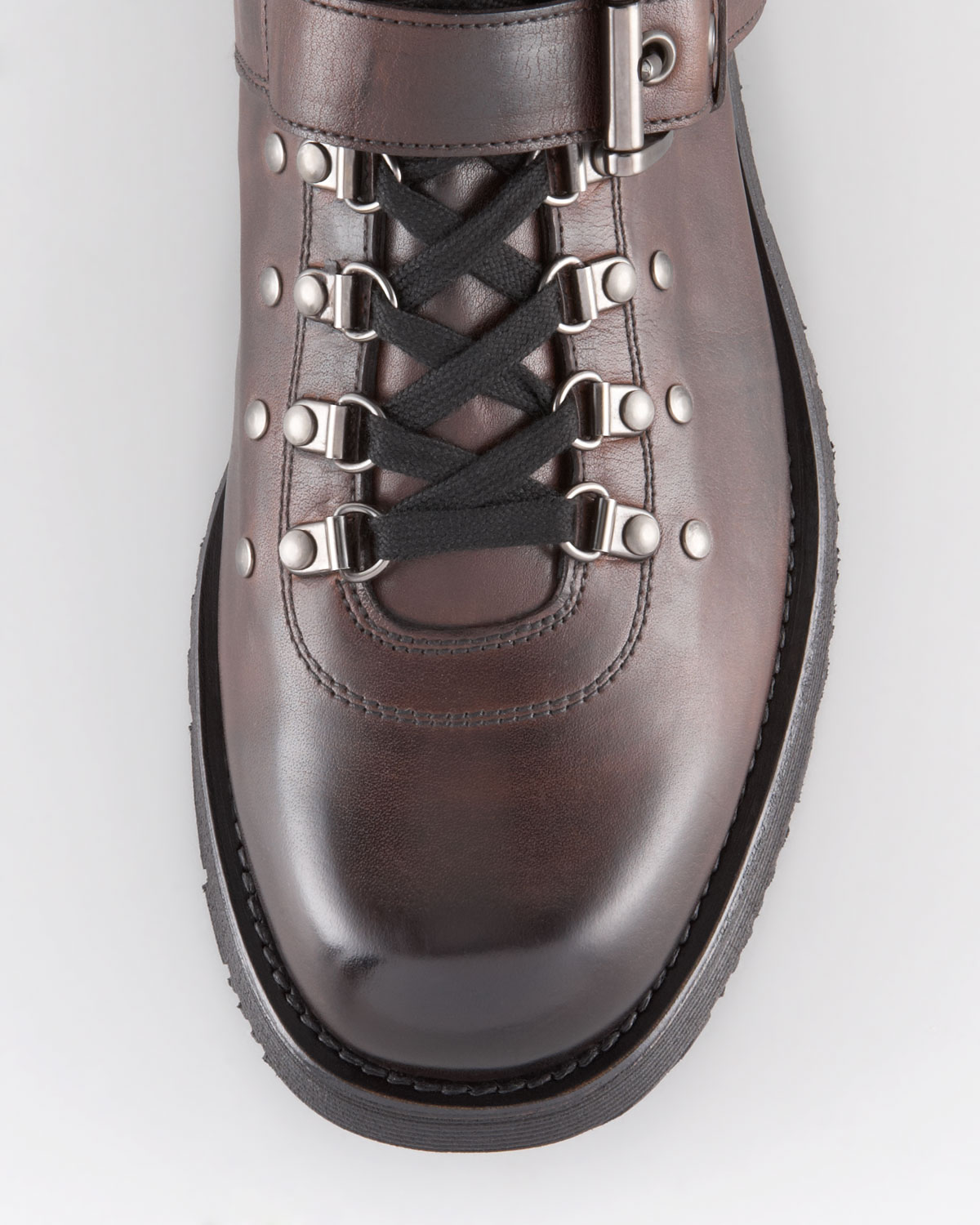 prada canvas hiker boots
