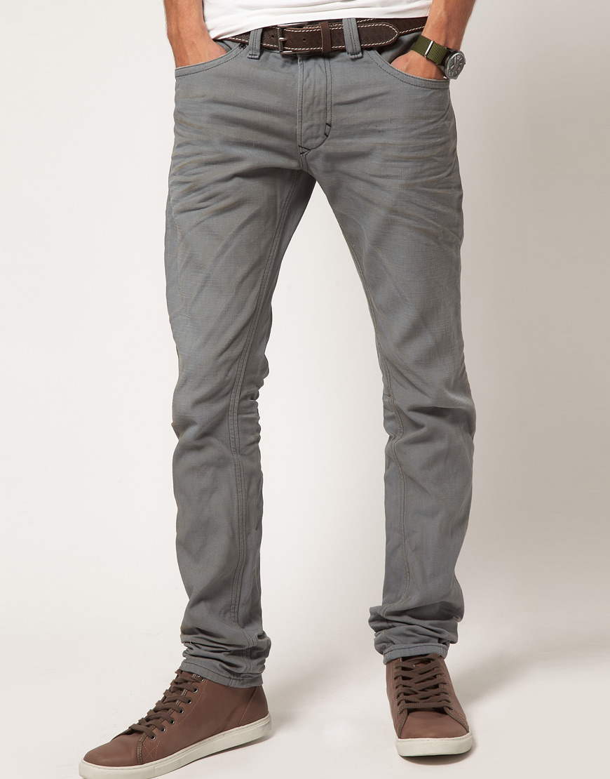 baggy grey jeans mens