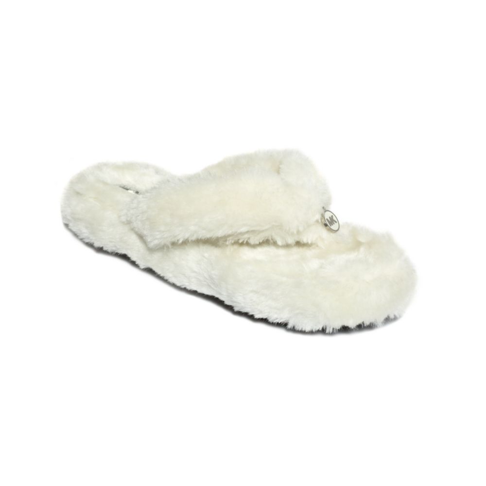 Michael Kors Thong Slippers in White | Lyst