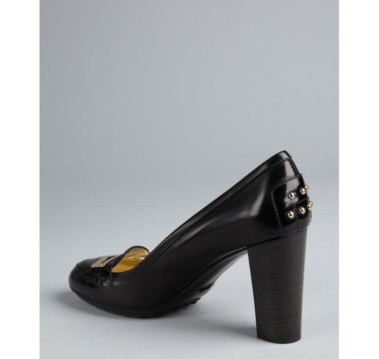 tod's heeled loafers