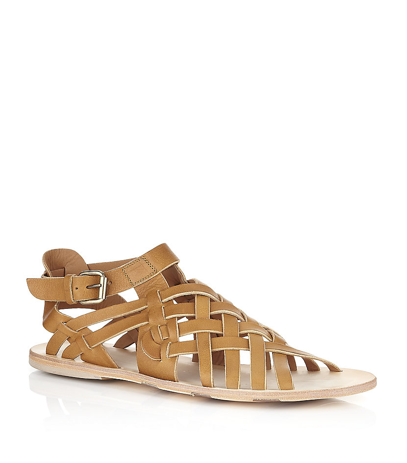 beige gladiator sandals mcqueen gladiator leather sandal in beige for beige gladiator sandals mcqueen gladiator leather sandal in beige for