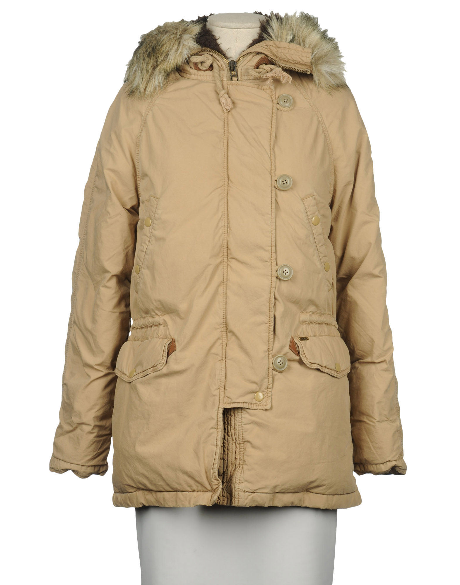 Denim & Supply Ralph Lauren Midlength Jacket in Beige | Lyst