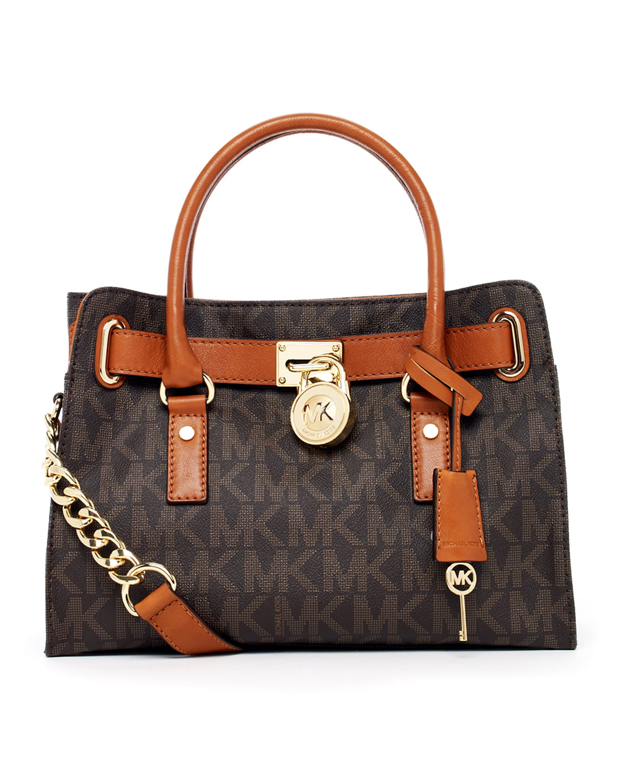 brown mk satchel