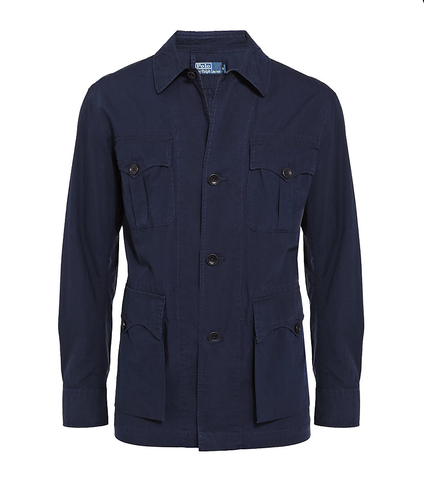 Polo ralph lauren Palm Safari Jacket in Blue for Men | Lyst