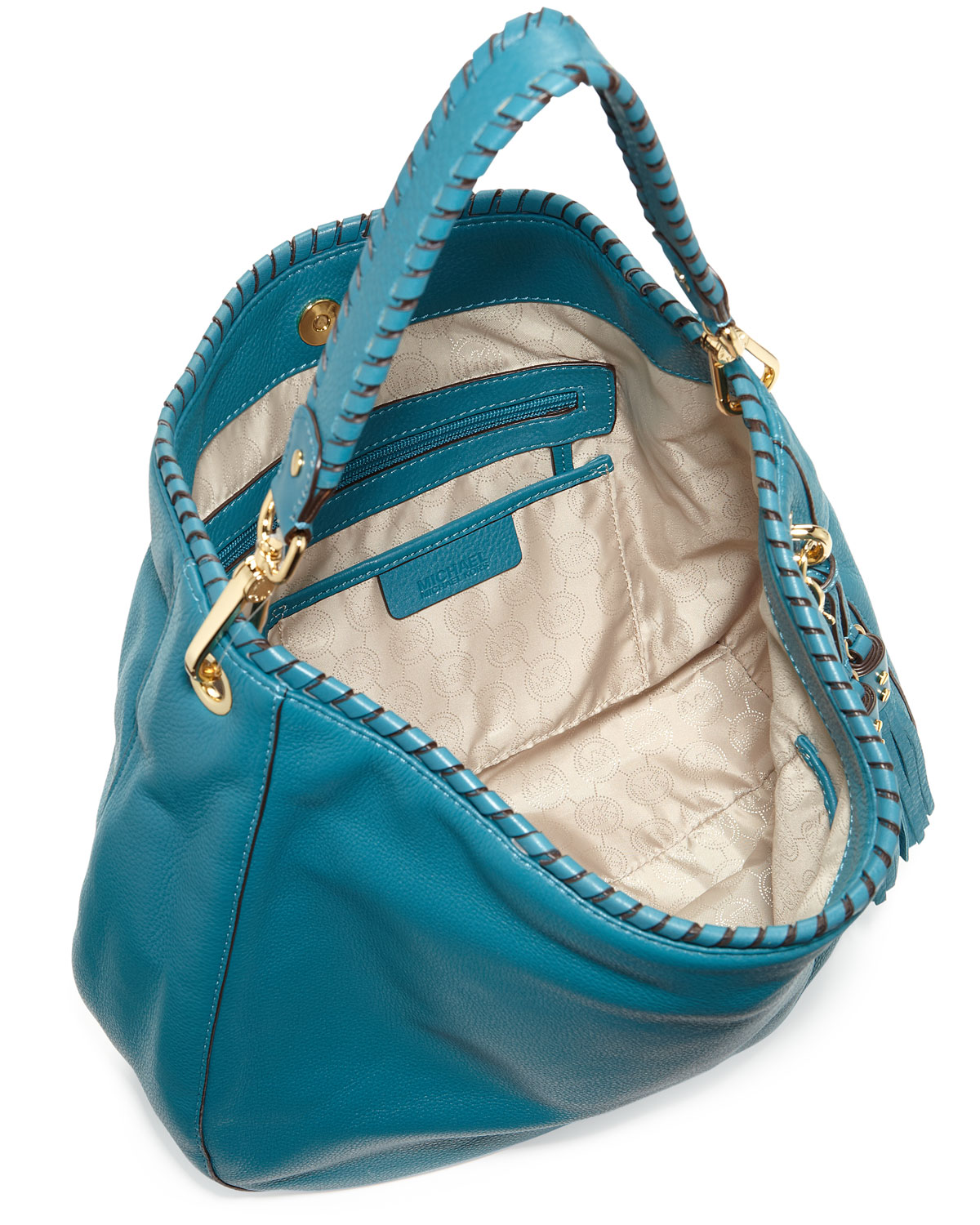 Michael michael kors Bennet Large Shoulder Bag Turquoise in Blue | Lyst